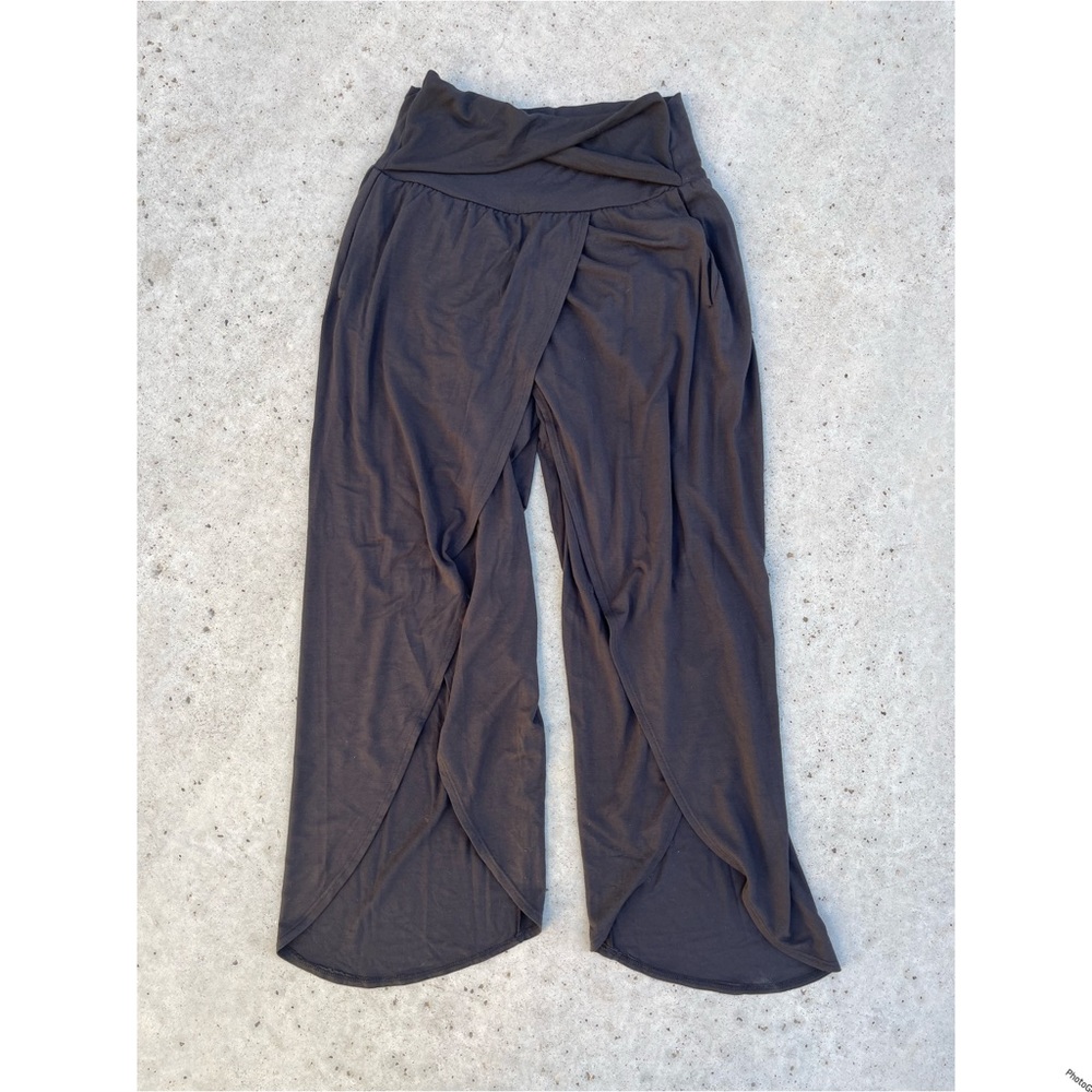 ATHLETA | black slit leg pant xs (extra small)